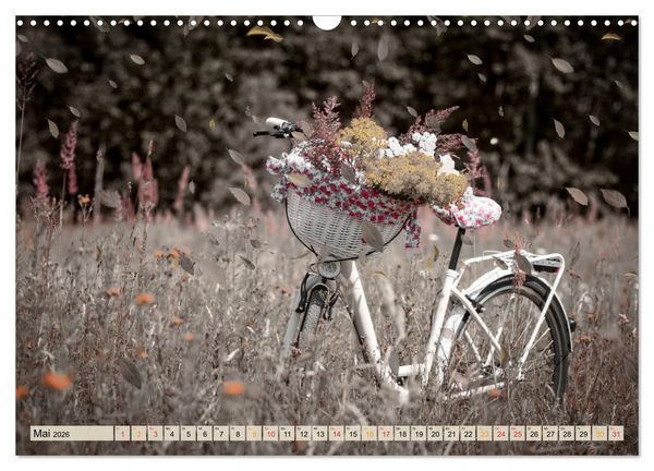 Produktbild: Fahrrad Alltag - Film Noir Style (Wandkalender 2026 DIN A3 quer), CALVENDO Monatskalender