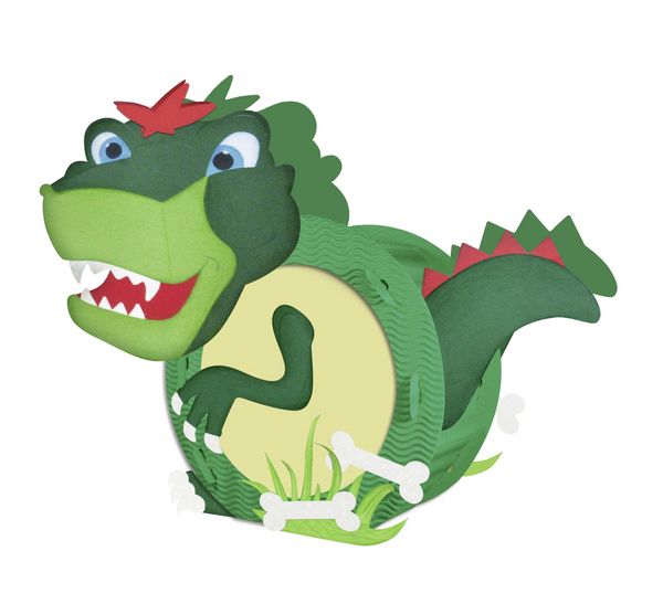 Produktbild: URSUS Laternen-Bastelset rund "T-Rex"