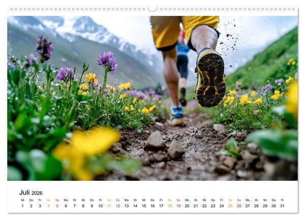 Produktbild: Trailrunning Power (Wandkalender 2026 DIN A2 quer), CALVENDO Monatskalender