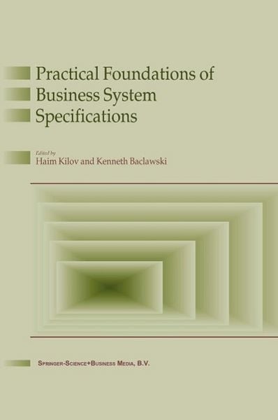Produktbild: Practical Foundations of Business System Specifications
