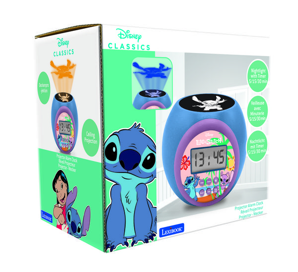 Produktbild: Stitch Projektionswecker mit Timer