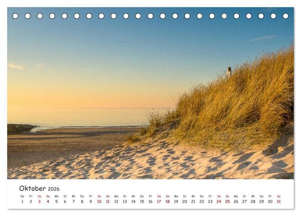 Produktbild: D&uuml;nen und Meer Nordseemomente (Tischkalender 2026 DIN A5 quer), CALVENDO Monatskalender