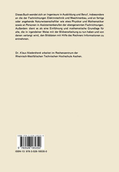 Produktbild: Die endliche Fourier- und Walsh-Transformation mit einer Einf&uuml;hrung in die Bildverarbeitung