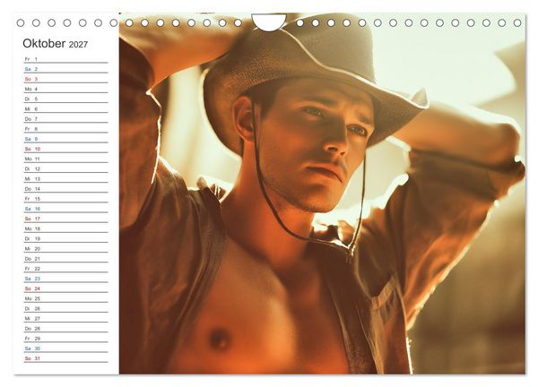 Produktbild: Sinnliche M&auml;nner (Wandkalender 2027 DIN A4 quer), CALVENDO Monatskalender