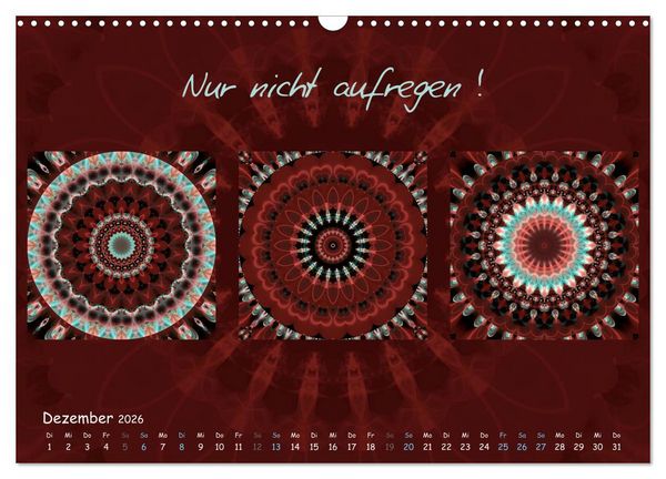 Produktbild: Mandala Trilogien (Wandkalender 2026 DIN A3 quer), CALVENDO Monatskalender