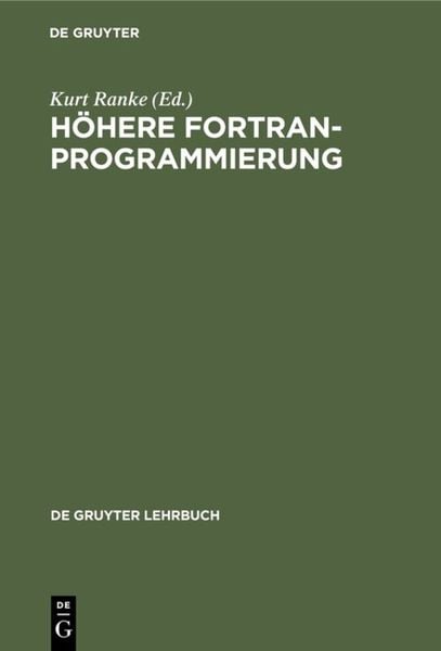Produktbild: H&ouml;here FORTRAN-Programmierung