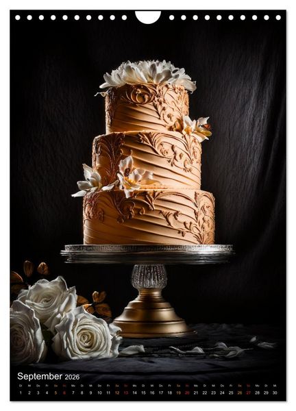 Produktbild: Zur Hochzeit eine Torte (Wandkalender 2026 DIN A4 hoch), CALVENDO Monatskalender
