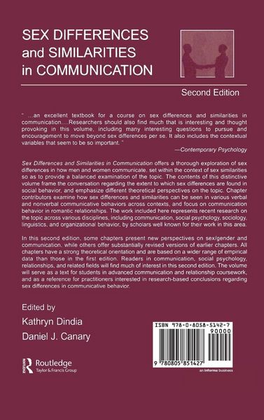 Produktbild: Sex Differences and Similarities in Communication