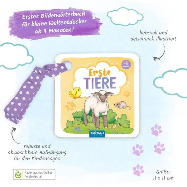 Produktbild: Tr&ouml;tsch Buggy-Buch Erste Tiere