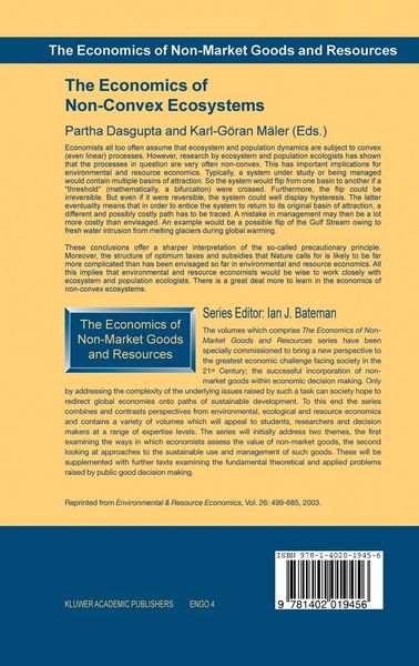 Produktbild: The Economics of Non-Convex Ecosystems