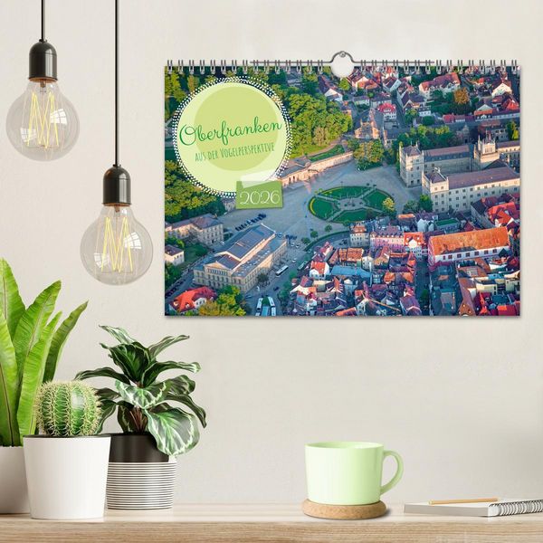Produktbild: Oberfranken aus der Vogelperspektive (Wandkalender 2026 DIN A4 quer), CALVENDO Monatskalender