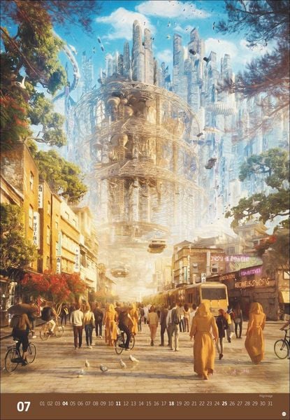 Produktbild: Gal Barkan: Future Cities Posterkalender 2027