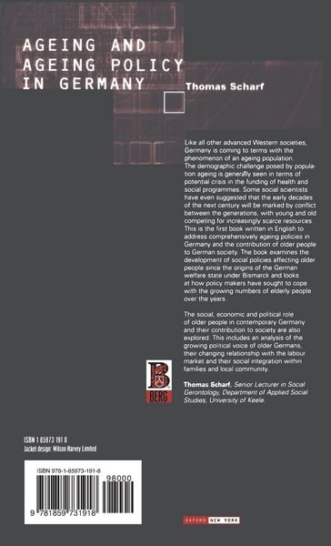 Produktbild: Age and Ageing Policy in Germany