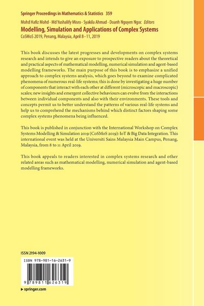 Produktbild: Modelling, Simulation and Applications of Complex Systems