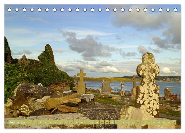 Produktbild: Ehrf&uuml;rchtige Stille - Friedh&ouml;fe in Irland (Tischkalender 2026 DIN A5 quer), CALVENDO Monatskalender