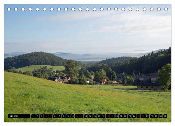Produktbild: Das Zittauer Gebirge - (Tischkalender 2026 DIN A5 quer), CALVENDO Monatskalender