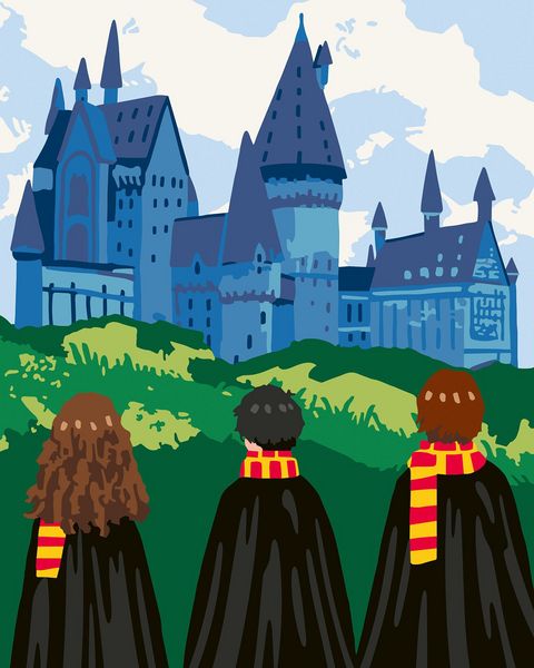 CreArt, Malen nach Zahlen Erwachsene - Harry, Hermine und Ron