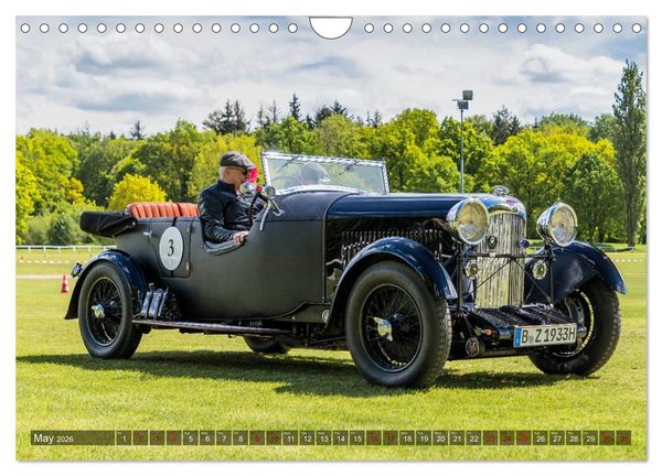 Produktbild: historical racing cars on the track (Wall Calendar 2026 DIN A4 landscape), CALVENDO 12 Month Wall Calendar