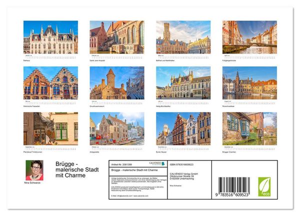 Produktbild: Br&uuml;gge - malerische Stadt mit Charme (Wandkalender 2026 DIN A4 quer), CALVENDO Monatskalender