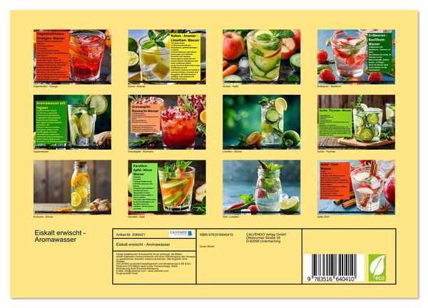 Produktbild: Eiskalt erwischt - Aromawasser (Wandkalender 2026 DIN A4 quer), CALVENDO Monatskalender