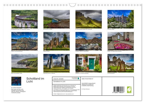 Produktbild: Schottland im Licht (Wandkalender 2026 DIN A3 quer), CALVENDO Monatskalender