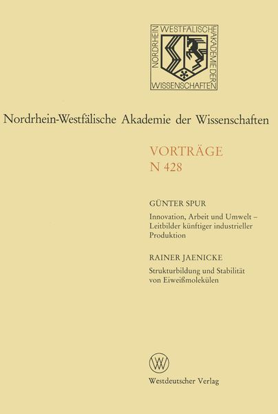 Produktbild: Innovation, Arbeit und Umwelt