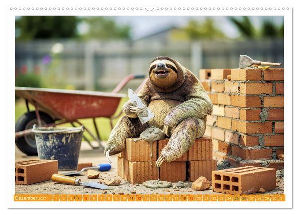 Produktbild: Faultiere im Beruf (hochwertiger Premium Wandkalender 2027 DIN A2 quer), Kunstdruck in Hochglanz