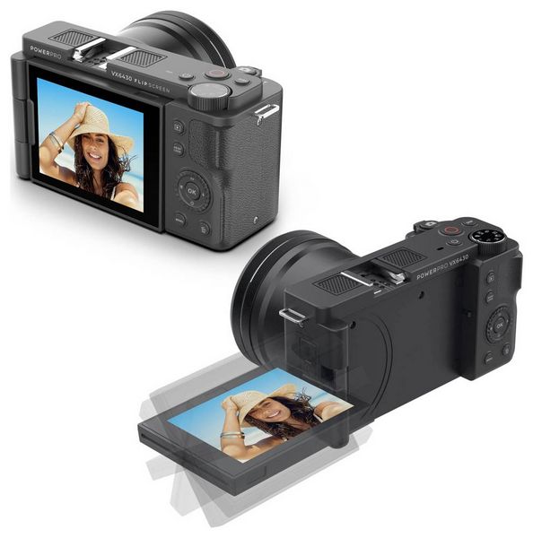 Produktbild: Easypix VX6430 Digitalkamera 64 Megapixel Opt. Zoom: 10 x Schwarz 4K-Video