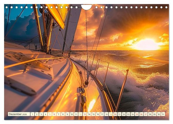 Produktbild: Segeln - sch&ouml;ne Momente (Wandkalender 2026 DIN A4 quer), CALVENDO Monatskalender