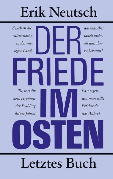Produktbild: Der Friede im Osten