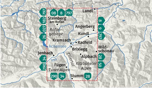Produktbild: KOMPASS Wanderkarte 028 Alpbachtal, Seenland 1:25.000