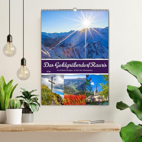 Produktbild: Das Goldgr&auml;berdorf Rauris (Wandkalender 2026 DIN A2 hoch), CALVENDO Monatskalender