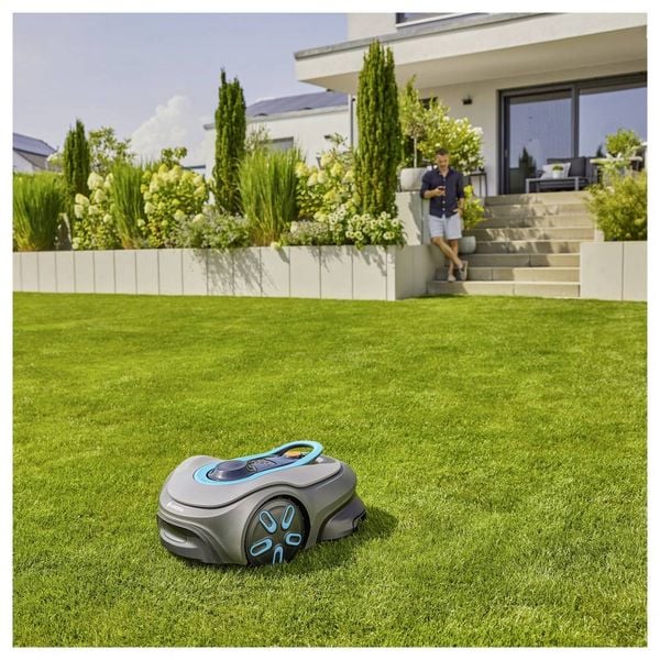 Produktbild: GARDENA 19923-20 smart SILENO free Set, kabellos M&auml;hroboter Geeignet f&uuml;r Fl&auml;che max. 1200 m&sup2;