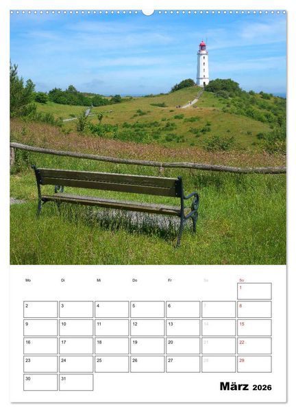 Produktbild: R&uuml;gen und Hiddensee - Bilder eines Sommers / Planer (Wandkalender 2026 DIN A2 hoch), CALVENDO Monatskalender