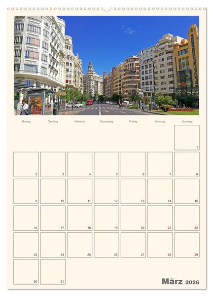 Produktbild: Valencia - Barcelona Terminplaner (Wandkalender 2026 DIN A2 hoch), CALVENDO Monatskalender