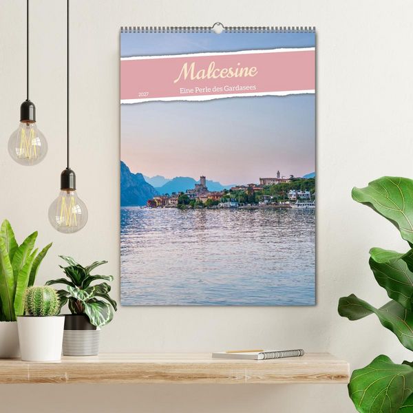 Produktbild: Malcesine - Eine Perle des Gardasees (Wandkalender 2027 DIN A2 hoch), CALVENDO Monatskalender