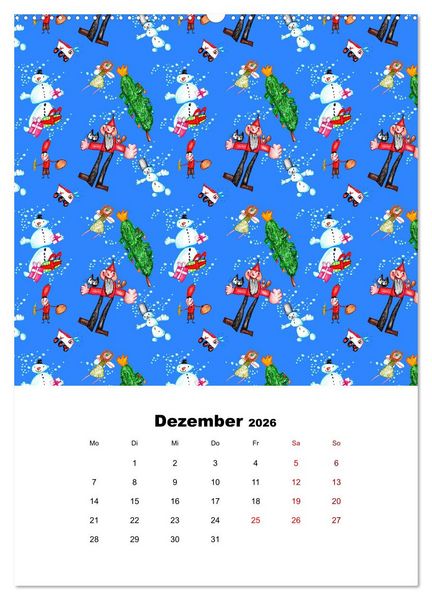 Produktbild: MUSTERMACKE (Wandkalender 2026 DIN A2 hoch), CALVENDO Monatskalender