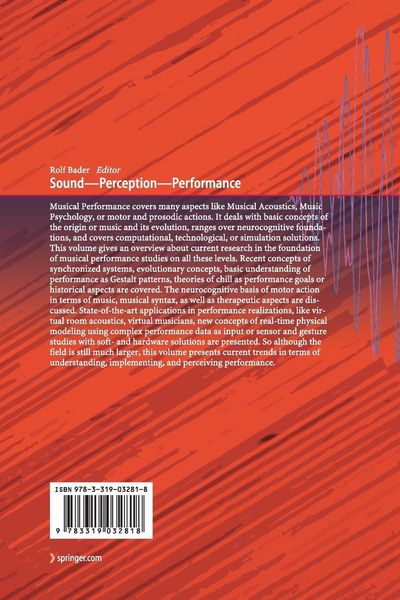 Produktbild: Sound - Perception - Performance