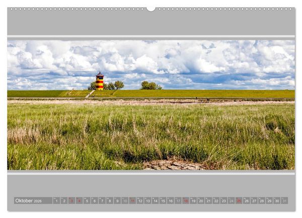 Produktbild: Der Pilsumer Leuchtturm (Wandkalender 2026 DIN A2 quer), CALVENDO Monatskalender