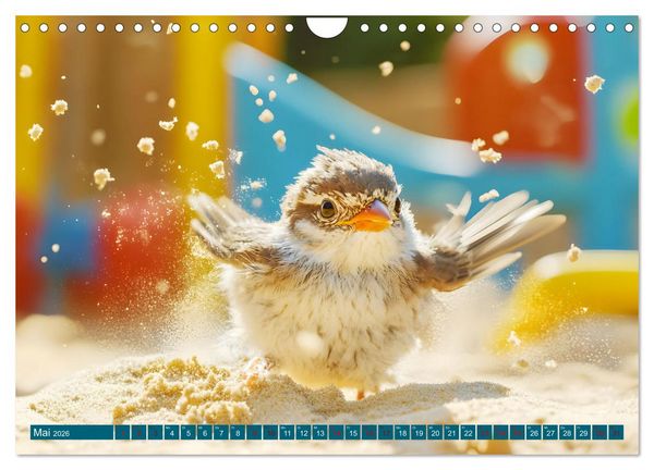 Produktbild: Plitsch, Platsch, tierisch nass (Wandkalender 2026 DIN A4 quer), CALVENDO Monatskalender