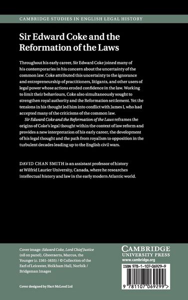 Produktbild: Sir Edward Coke and the Reformation of the Laws