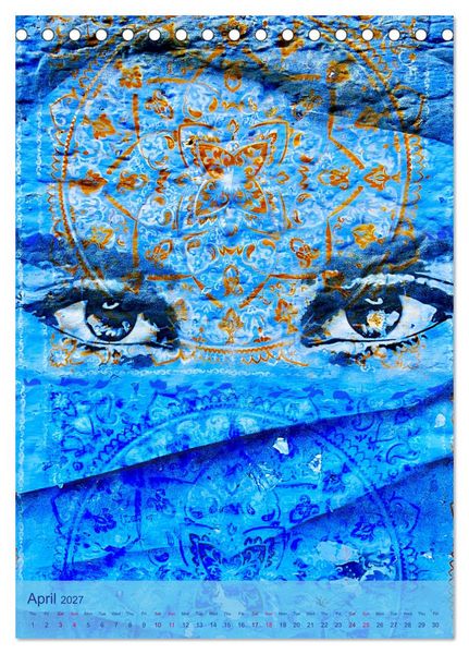 Produktbild: Chefchouen - The Blue City (Desk Calendar 2027 DIN A5 portrait), CALVENDO 12 Month DeskCalendar