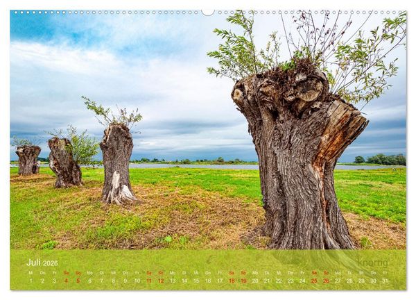 Produktbild: der elbestrom natur (hochwertiger Premium Wandkalender 2026 DIN A2 quer), Kunstdruck in Hochglanz