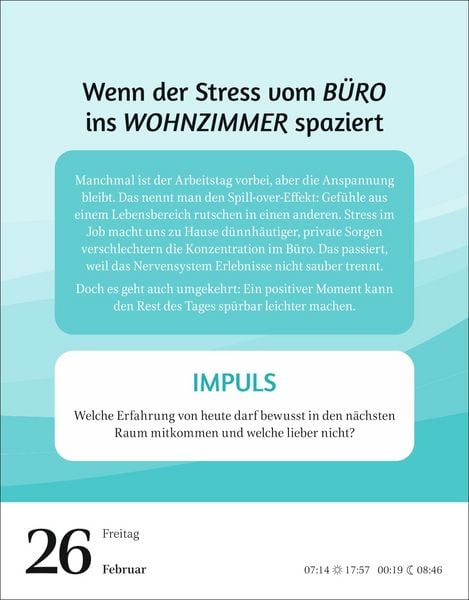 Produktbild: Der Psychologie-Kalender Tagesabrei&szlig;kalender 2027 - Endlich wissen, wie wir ticken