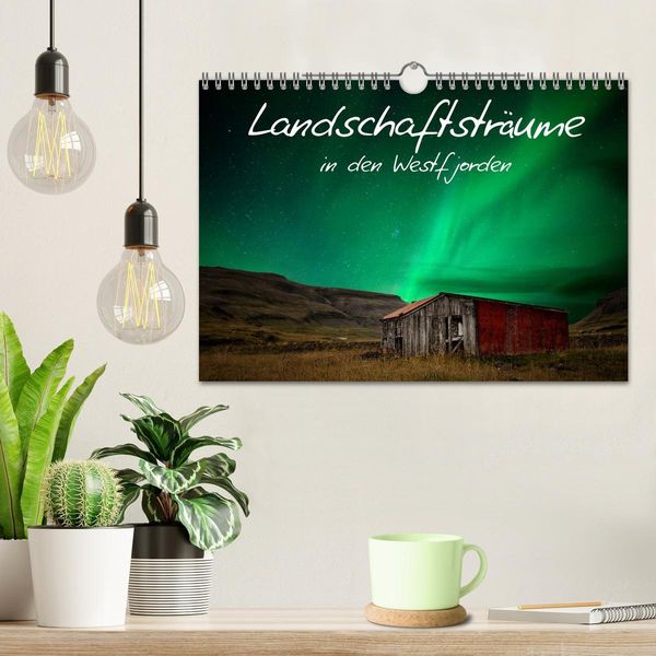 Produktbild: Landschaftstr&auml;ume in den Westfjorden (Wandkalender 2026 DIN A4 quer), CALVENDO Monatskalender