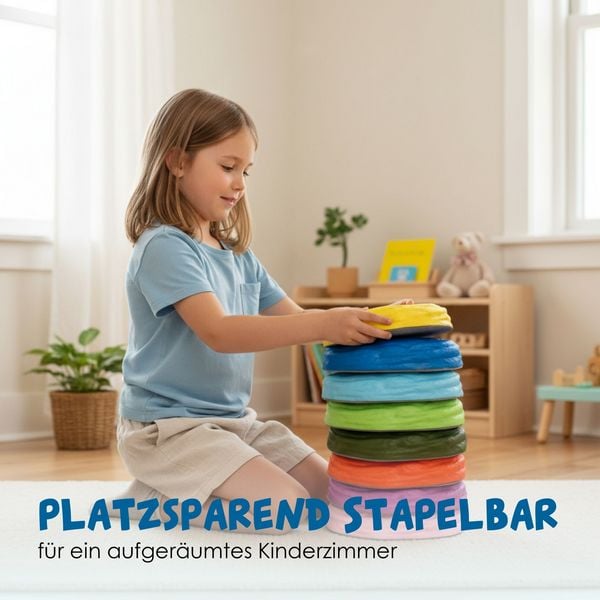 Produktbild: alldoro - Soft-Balanciersteine f&uuml;r Kinder, 8er Set