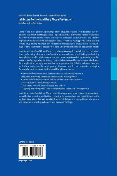 Produktbild: Inhibitory Control and Drug Abuse Prevention