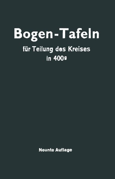 Produktbild: Taschenbuch zum Abstecken von Kreisbogen