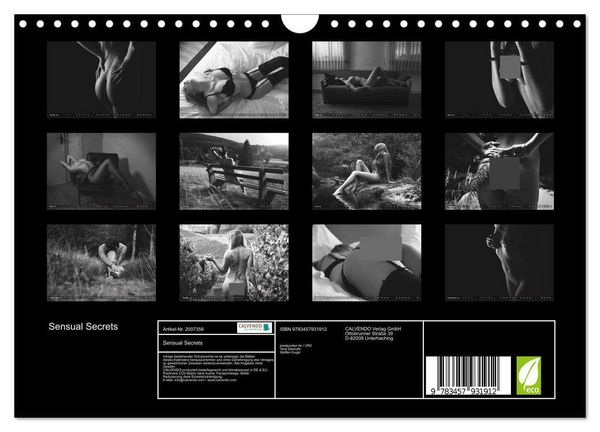 Produktbild: Sensual Secrets (Wandkalender 2026 DIN A4 quer), CALVENDO Monatskalender