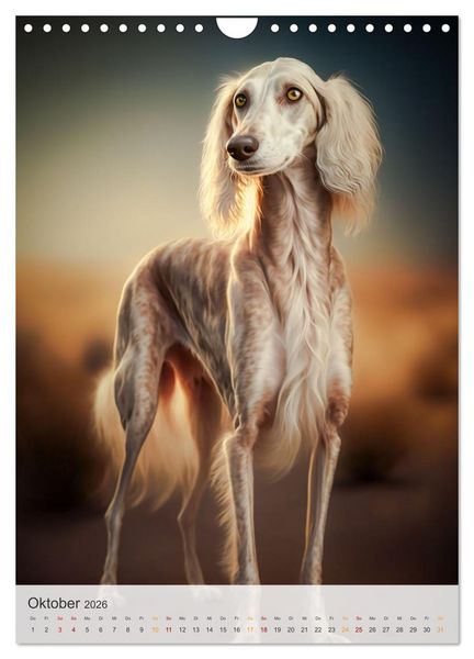Produktbild: Persischer Windhund (Wandkalender 2026 DIN A4 hoch), CALVENDO Monatskalender